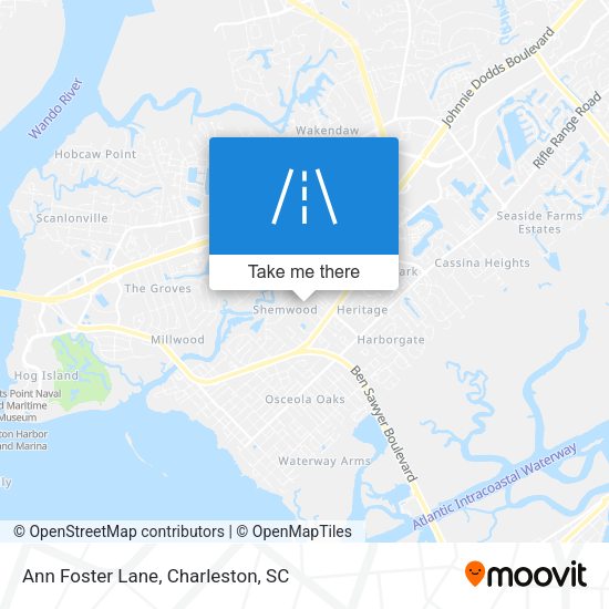 Ann Foster Lane map