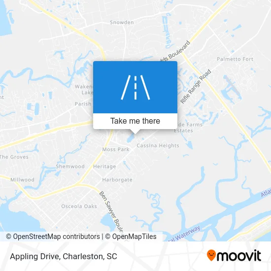 Appling Drive map