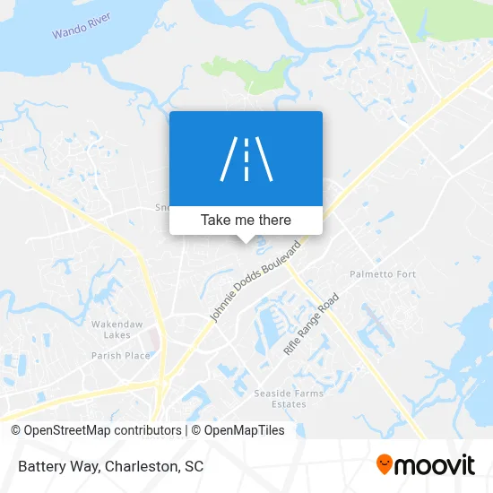 Battery Way map