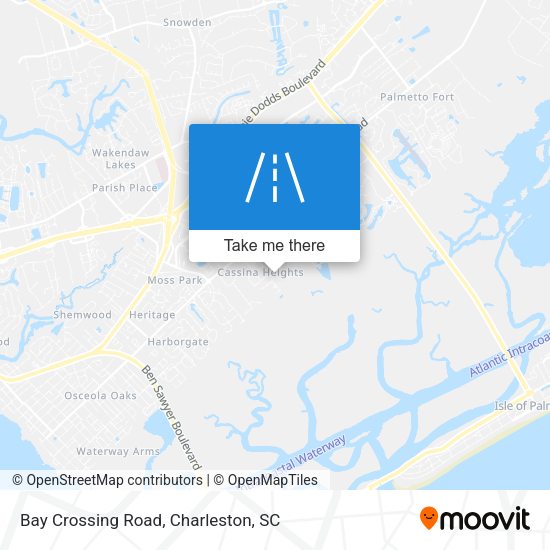 Bay Crossing Road map