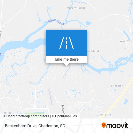 Mapa de Beckenham Drive