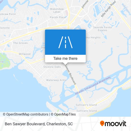 Ben Sawyer Boulevard map
