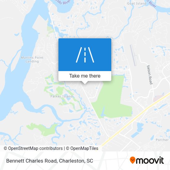 Mapa de Bennett Charles Road