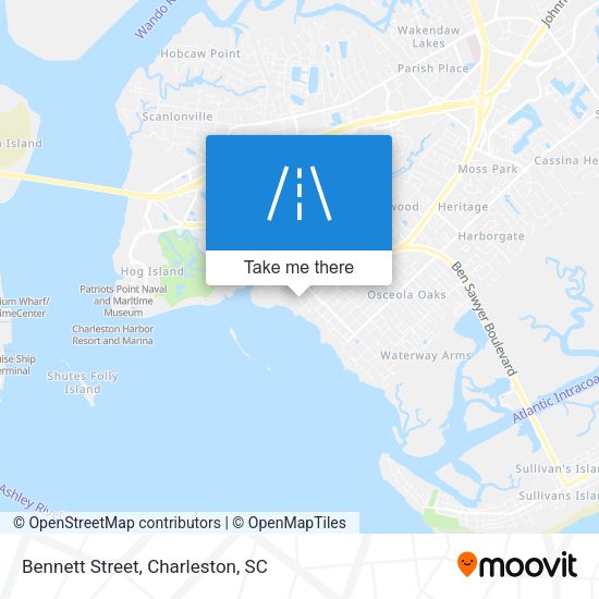 Mapa de Bennett Street