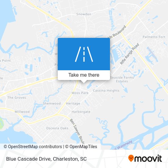 Blue Cascade Drive map