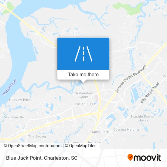 Blue Jack Point map