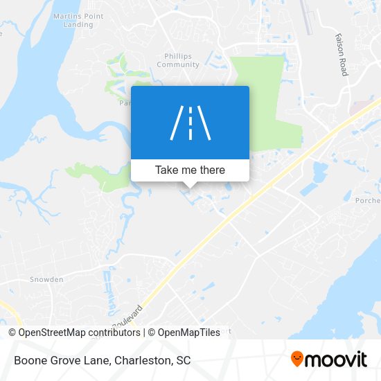 Mapa de Boone Grove Lane