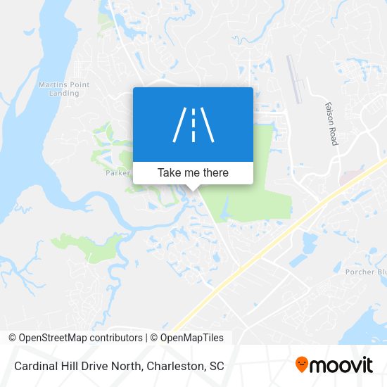 Cardinal Hill Drive North map