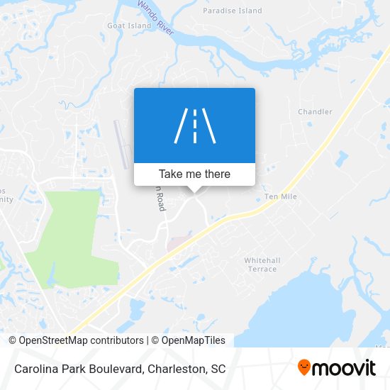 Mapa de Carolina Park Boulevard
