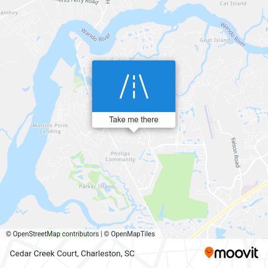 Cedar Creek Court map