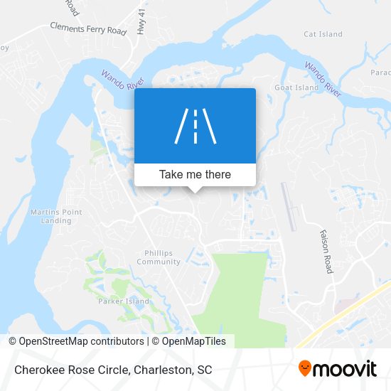 Cherokee Rose Circle map