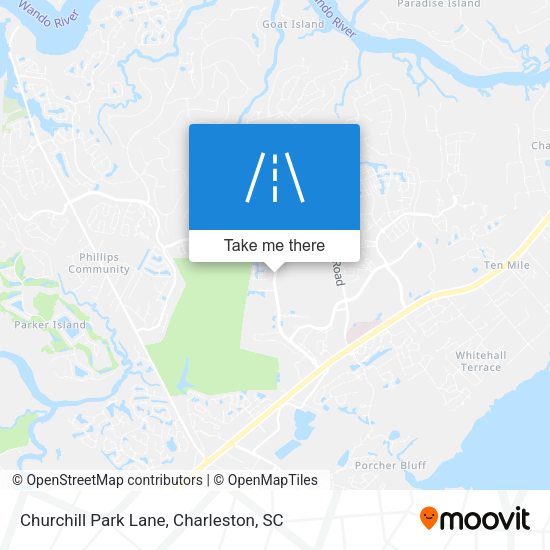 Churchill Park Lane map