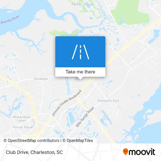 Club Drive map