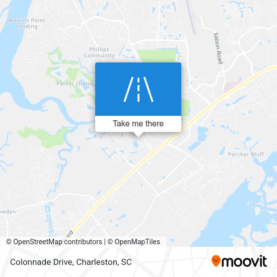 Colonnade Drive map