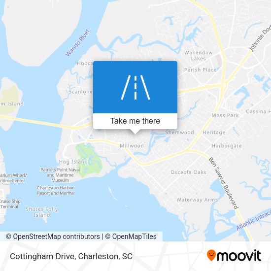 Cottingham Drive map