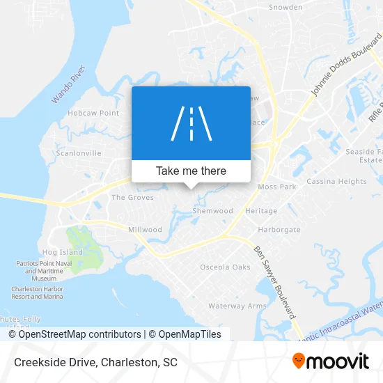 Creekside Drive map