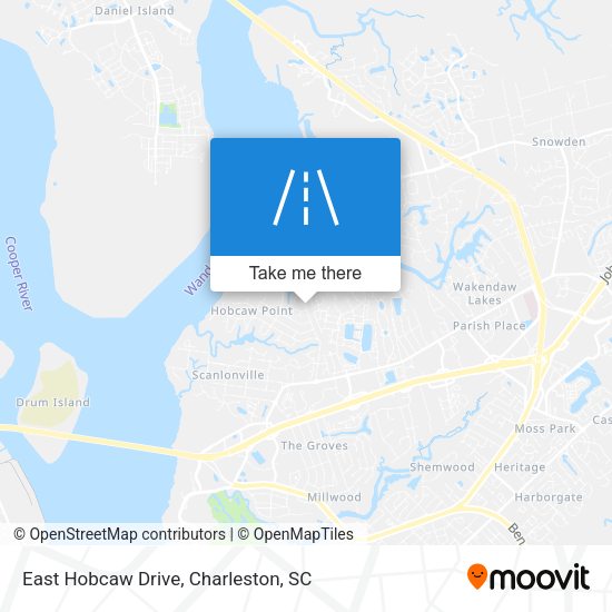 Mapa de East Hobcaw Drive