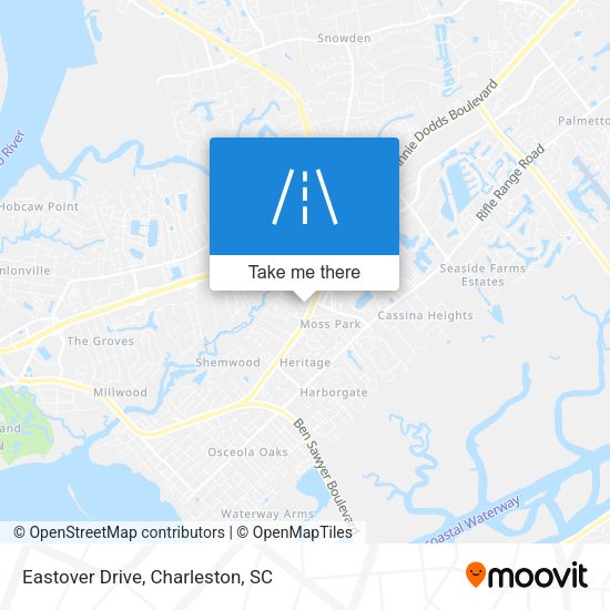 Eastover Drive map