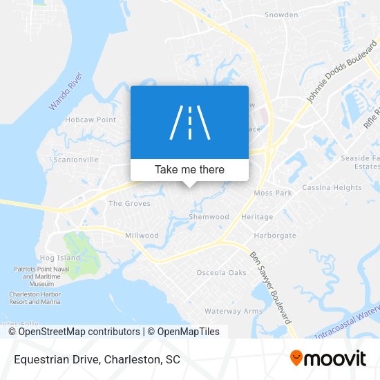 Mapa de Equestrian Drive