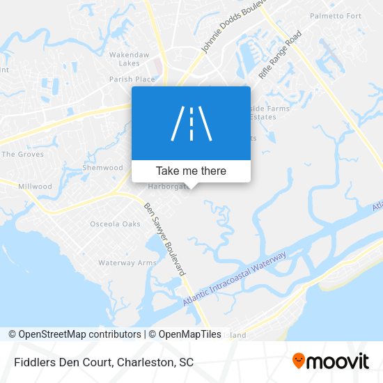 Fiddlers Den Court map