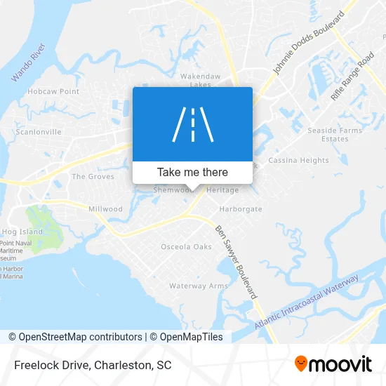 Freelock Drive map