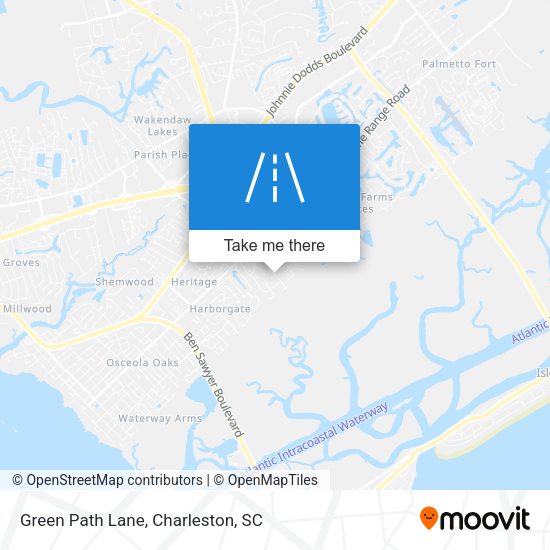 Green Path Lane map