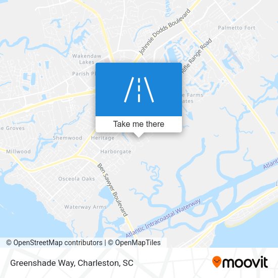 Greenshade Way map