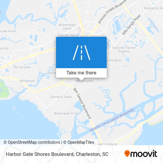 Harbor Gate Shores Boulevard map