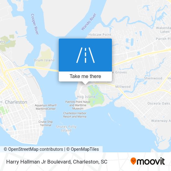 Harry Hallman Jr Boulevard map