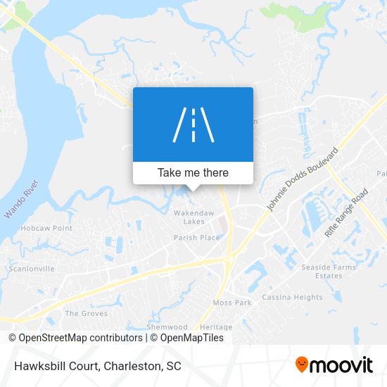 Mapa de Hawksbill Court