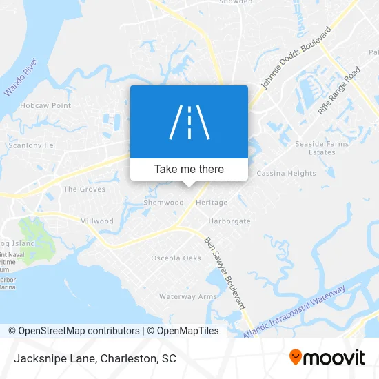 Jacksnipe Lane map