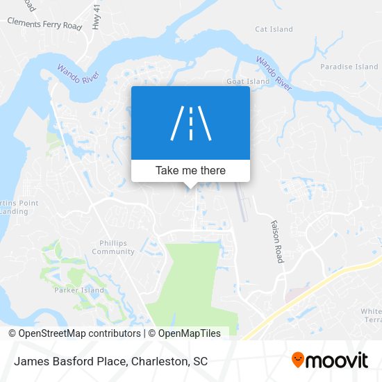 Mapa de James Basford Place