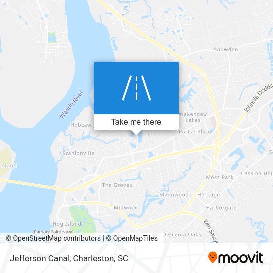 Jefferson Canal map