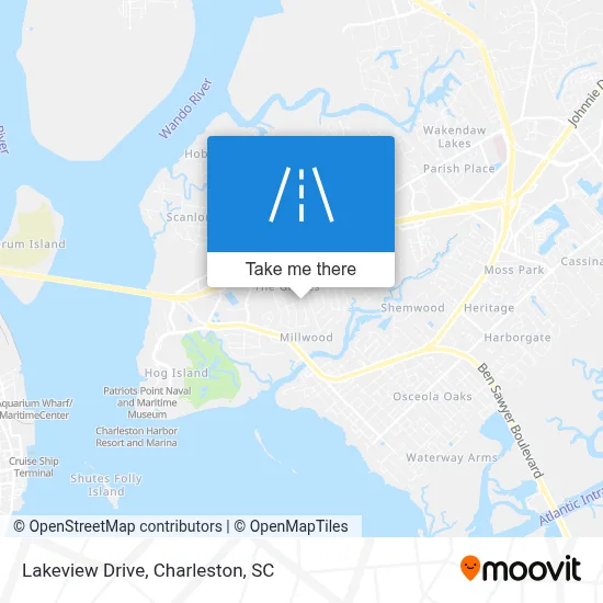 Lakeview Drive map