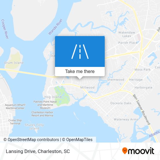 Mapa de Lansing Drive
