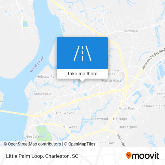 Little Palm Loop map