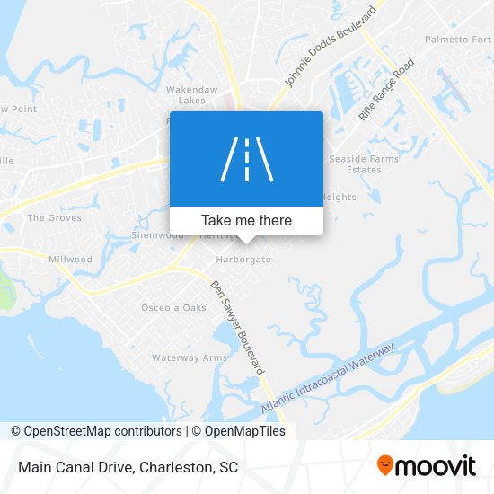 Main Canal Drive map