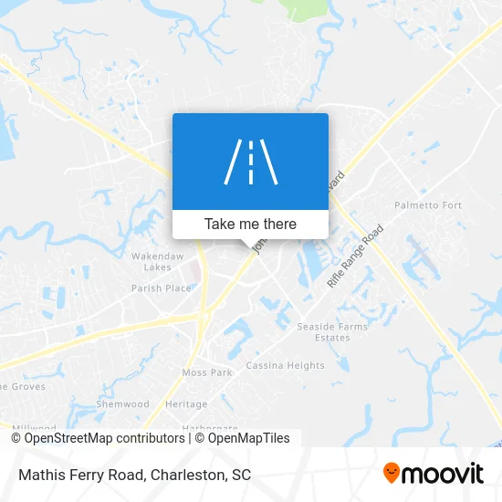 Mathis Ferry Road map