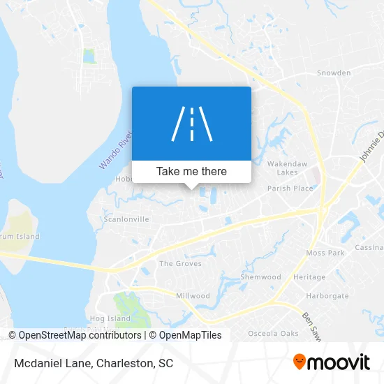 Mcdaniel Lane map
