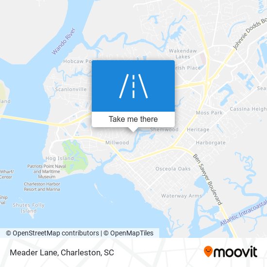 Meader Lane map