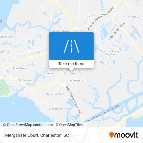 Merganser Court map