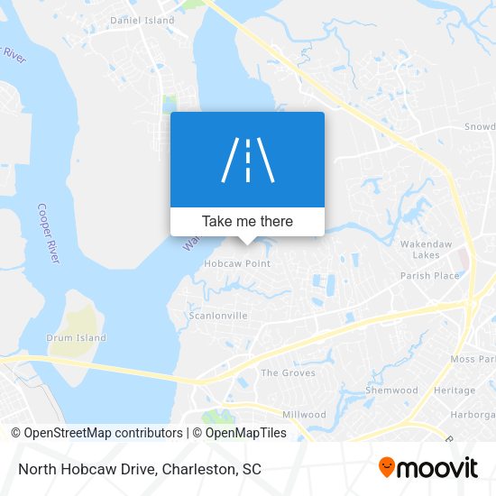 Mapa de North Hobcaw Drive