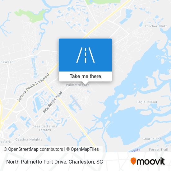 Mapa de North Palmetto Fort Drive
