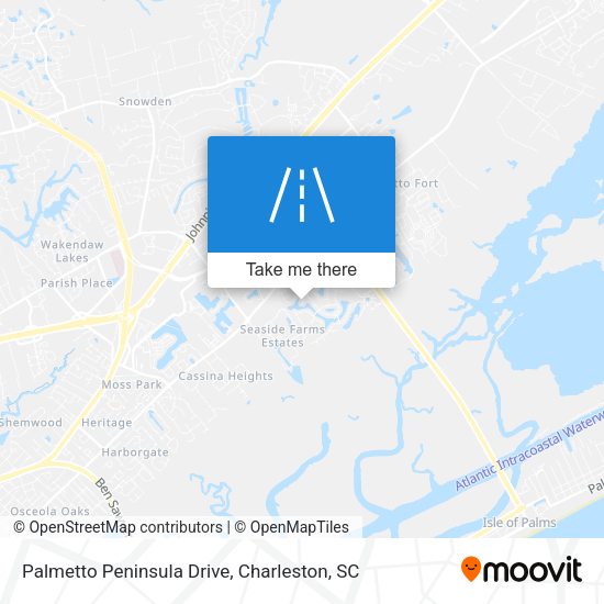 Palmetto Peninsula Drive map