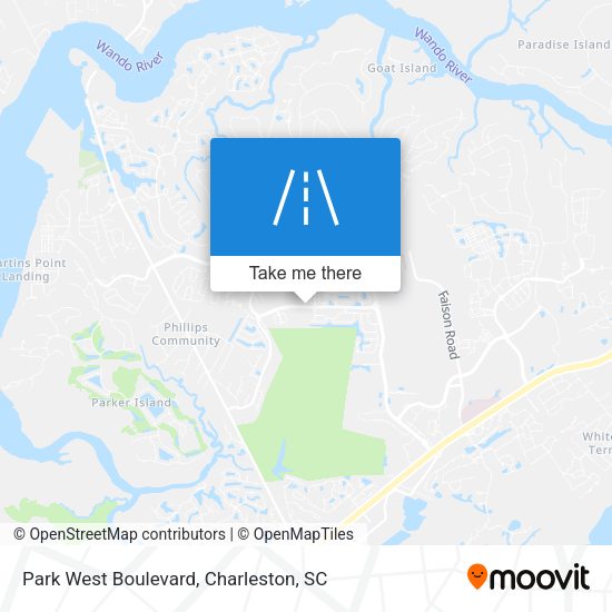 Park West Boulevard map