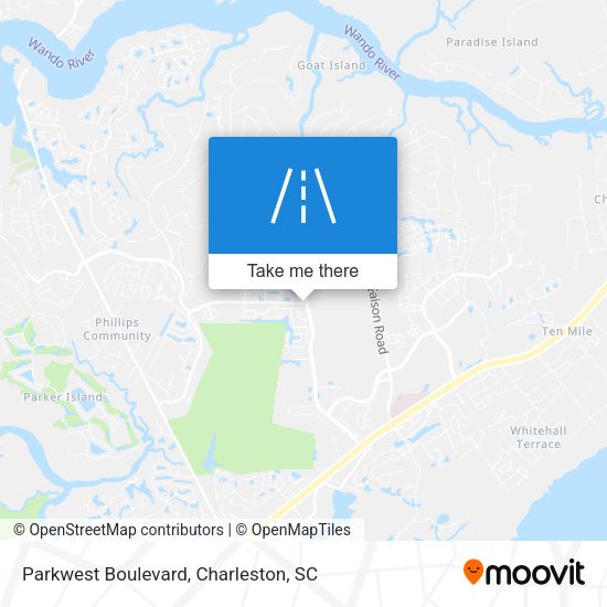 Parkwest Boulevard map