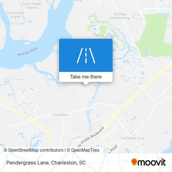 Pendergrass Lane map