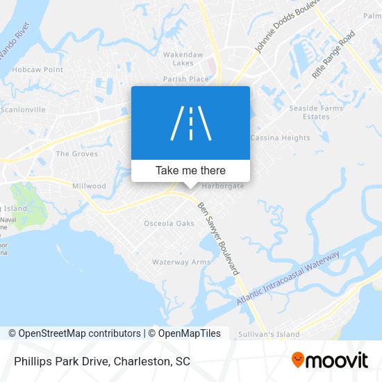 Phillips Park Drive map