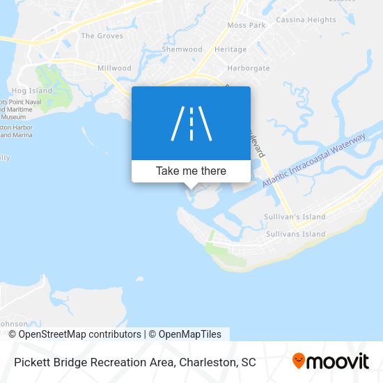 Pickett Bridge Recreation Area map