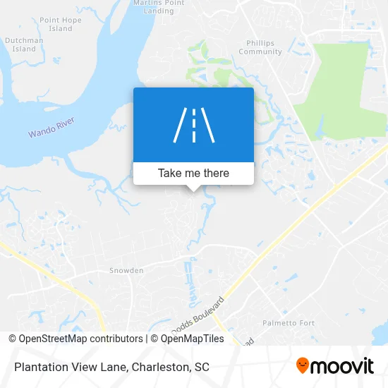 Plantation View Lane map